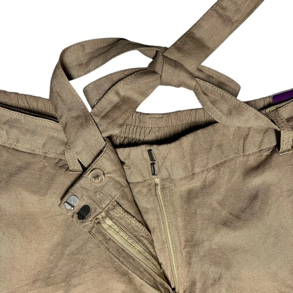 NWT Lane Bryant 22/24 Linen Blend Shorts Neutral Summer Fashion - Picture 3 of 6